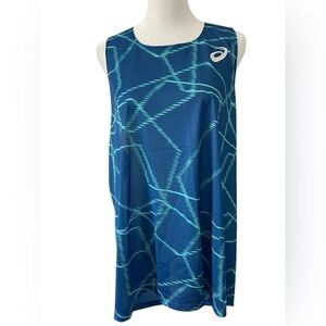 Asics Women's Light Mesh Singlet Athletic Wear XL Blue NWT